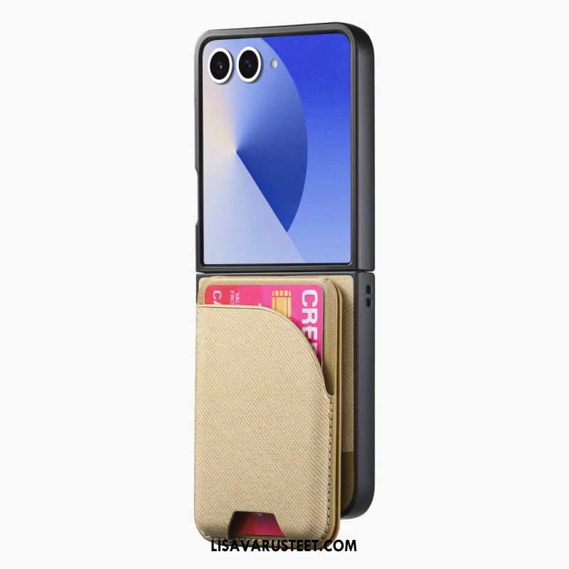Kuori Samsung Galaxy Z Flip 7 Magneettinen Pidikkeellä Ja Irrotettavalla Korttipidikkeellä