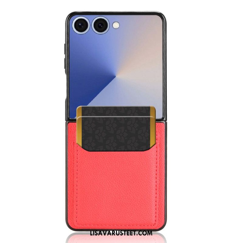 Kuori Samsung Galaxy Z Flip 7 Nahkatyylinen Korttikotelo