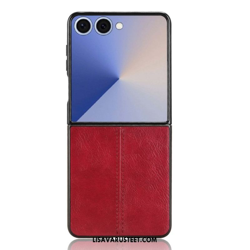 Kuori Samsung Galaxy Z Flip 7 Ommeltu Nahkakuvioinen