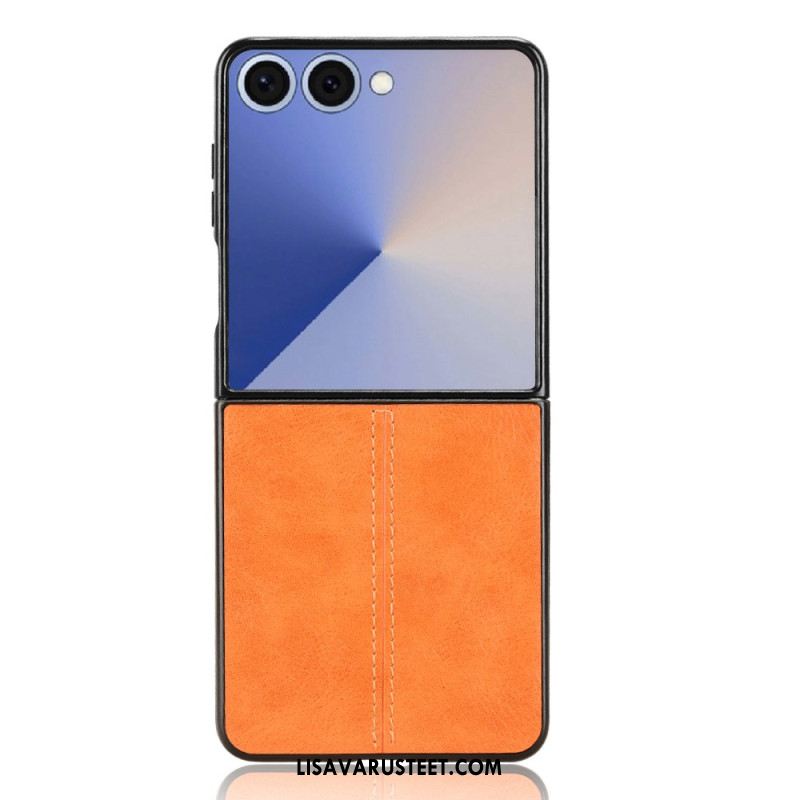 Kuori Samsung Galaxy Z Flip 7 Ommeltu Nahkakuvioinen