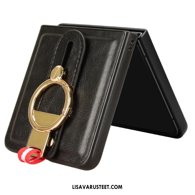 Kuori Samsung Galaxy Z Flip 7 Rannehihna Ja Teline