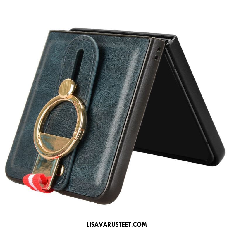 Kuori Samsung Galaxy Z Flip 7 Rannehihna Ja Teline