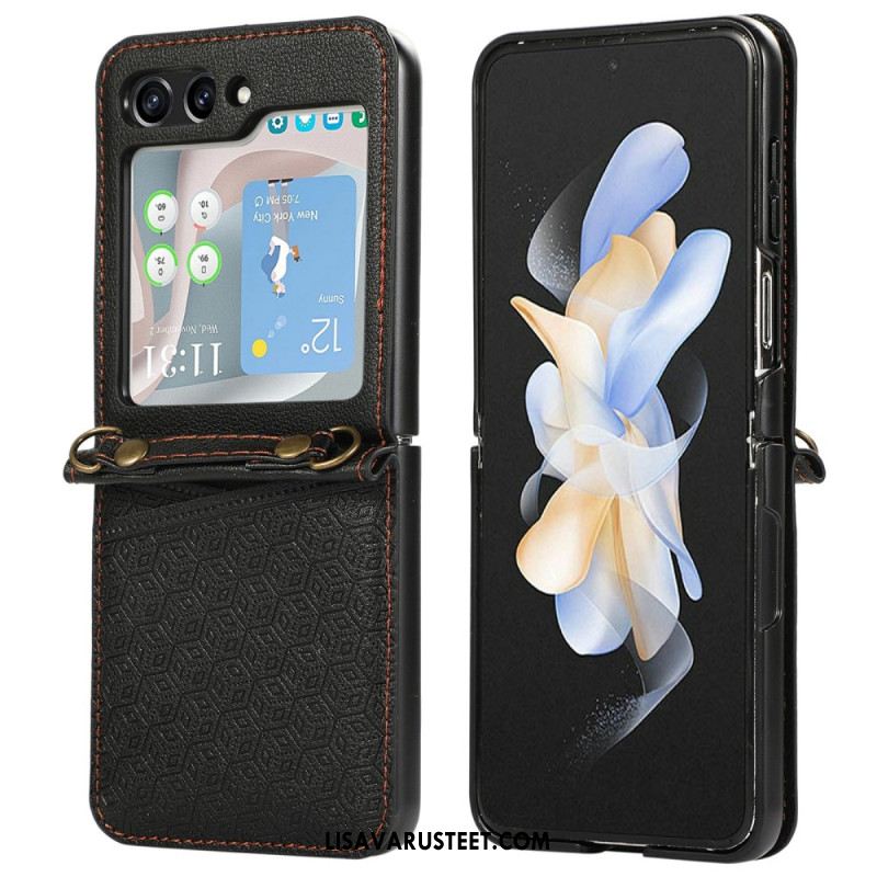 Kuori Samsung Galaxy Z Flip 7 Rombinen Korttikotelo Suojakuori