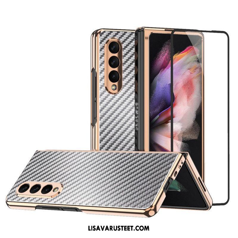 Kuori Samsung Galaxy Z Fold 3 5G Hiilikuitua Näytönsuojalla