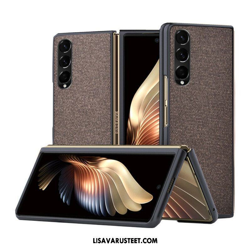 Kuori Samsung Galaxy Z Fold 3 5G Teksturoitu Nahkaefekti