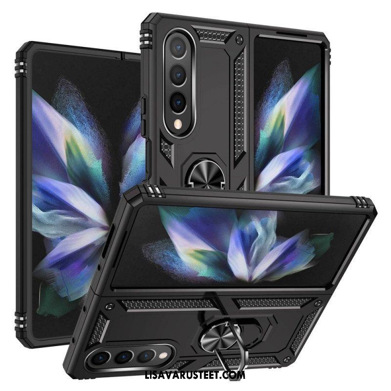 Kuori Samsung Galaxy Z Fold 4 Sotilasluokka Sormuksella