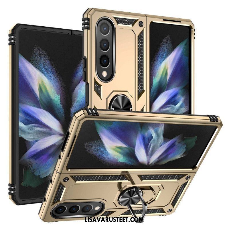 Kuori Samsung Galaxy Z Fold 4 Sotilasluokka Sormuksella