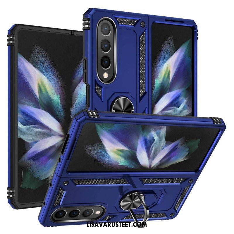 Kuori Samsung Galaxy Z Fold 4 Sotilasluokka Sormuksella