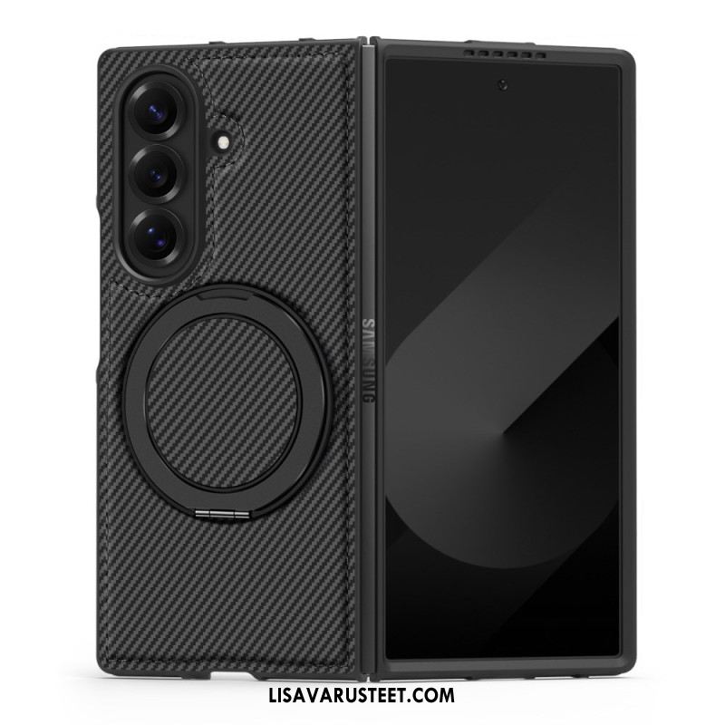Kuori Samsung Galaxy Z Fold 7 Magneettinen Teksturoitu Hiilikuitu