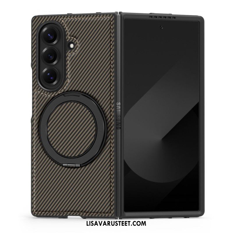 Kuori Samsung Galaxy Z Fold 7 Magneettinen Teksturoitu Hiilikuitu