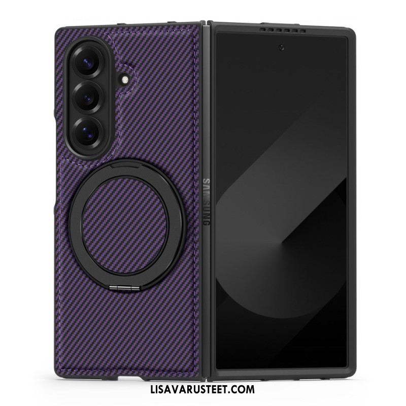 Kuori Samsung Galaxy Z Fold 7 Magneettinen Teksturoitu Hiilikuitu