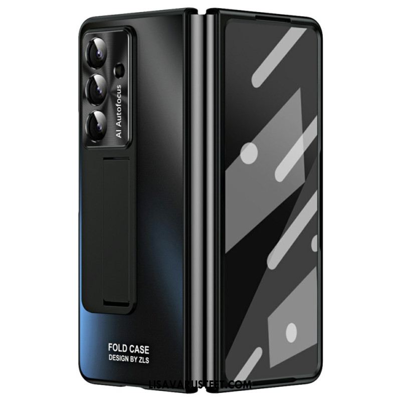 Kuori Samsung Galaxy Z Fold 7 Mattapintainen Jalusta Ja Näytönsuoja