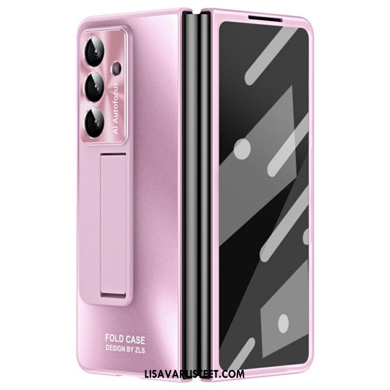 Kuori Samsung Galaxy Z Fold 7 Mattapintainen Jalusta Ja Näytönsuoja