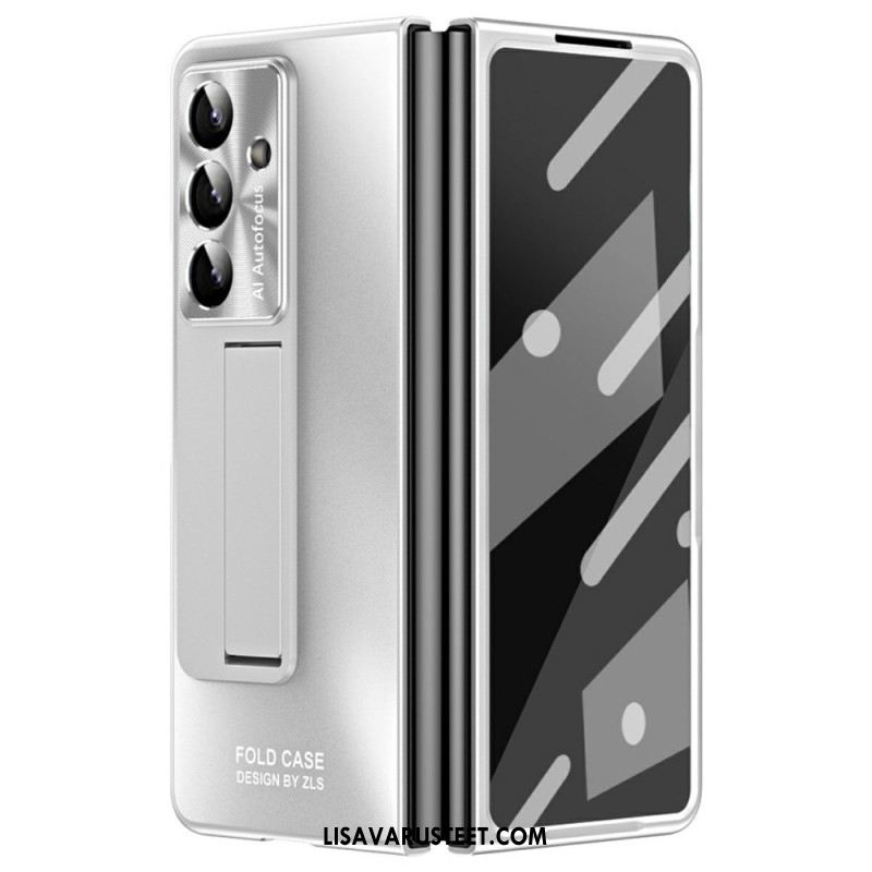 Kuori Samsung Galaxy Z Fold 7 Mattapintainen Jalusta Ja Näytönsuoja
