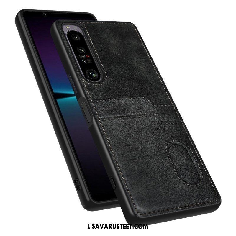 Kuori Sony Xperia 1 IV Kaksinkertainen Korttikotelo