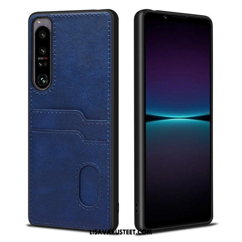 Kuori Sony Xperia 1 IV Kaksinkertainen Korttikotelo