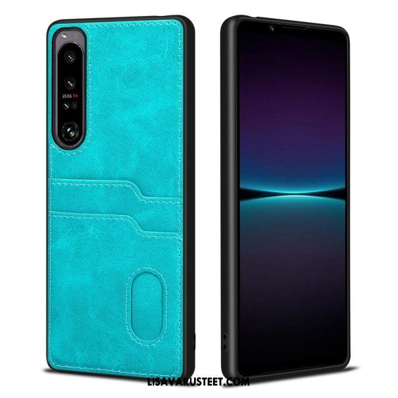 Kuori Sony Xperia 1 IV Kaksinkertainen Korttikotelo