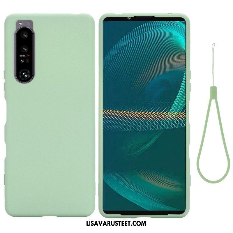 Kuori Sony Xperia 1 IV Suojaketju Kuori Strappy Nestemäinen Silikoni