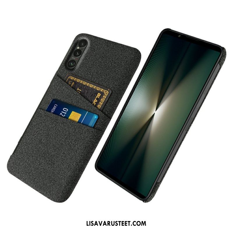 Kuori Sony Xperia 1 Vii Kangasefektikorttikotelo