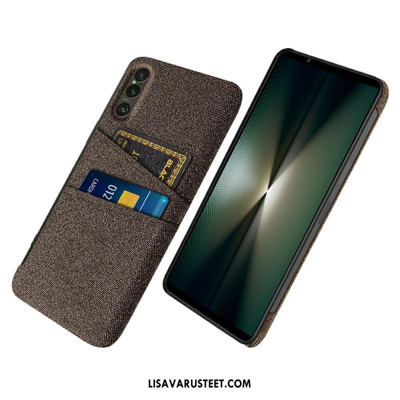 Kuori Sony Xperia 1 Vii Kangasefektikorttikotelo
