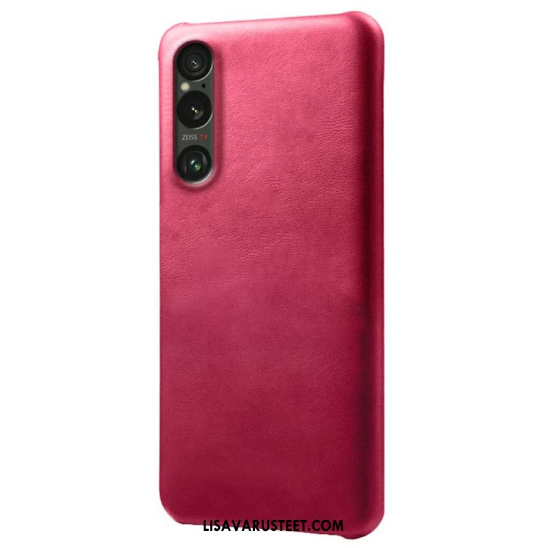 Kuori Sony Xperia 1 Vii Nahka Efekti Suojakuori