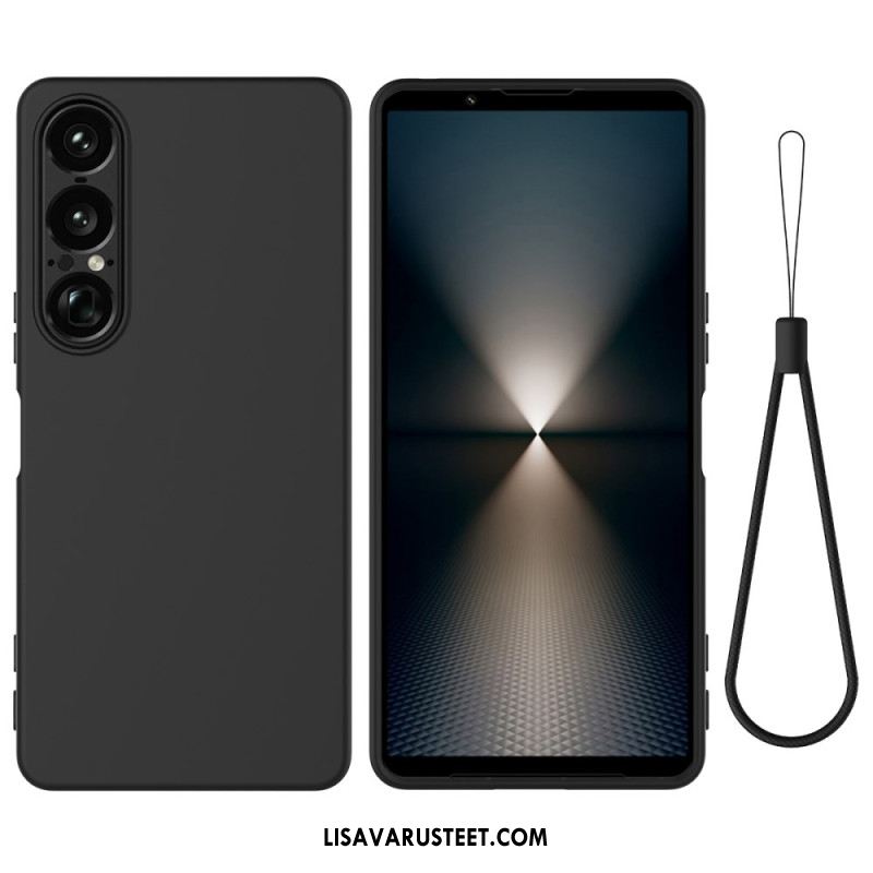 Kuori Sony Xperia 1 Vii Silikoni Ja Nauha Suojakuori