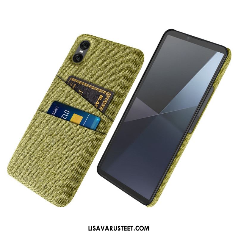 Kuori Sony Xperia 10 Vii Kangasmainen Korttikotelo Suojakuori