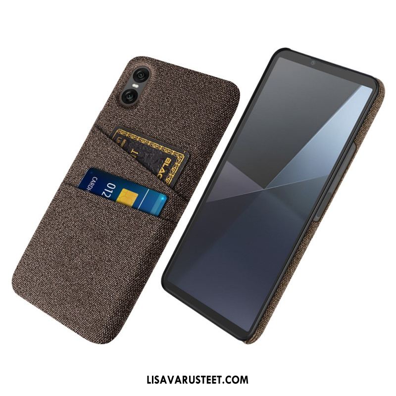 Kuori Sony Xperia 10 Vii Kangasmainen Korttikotelo Suojakuori