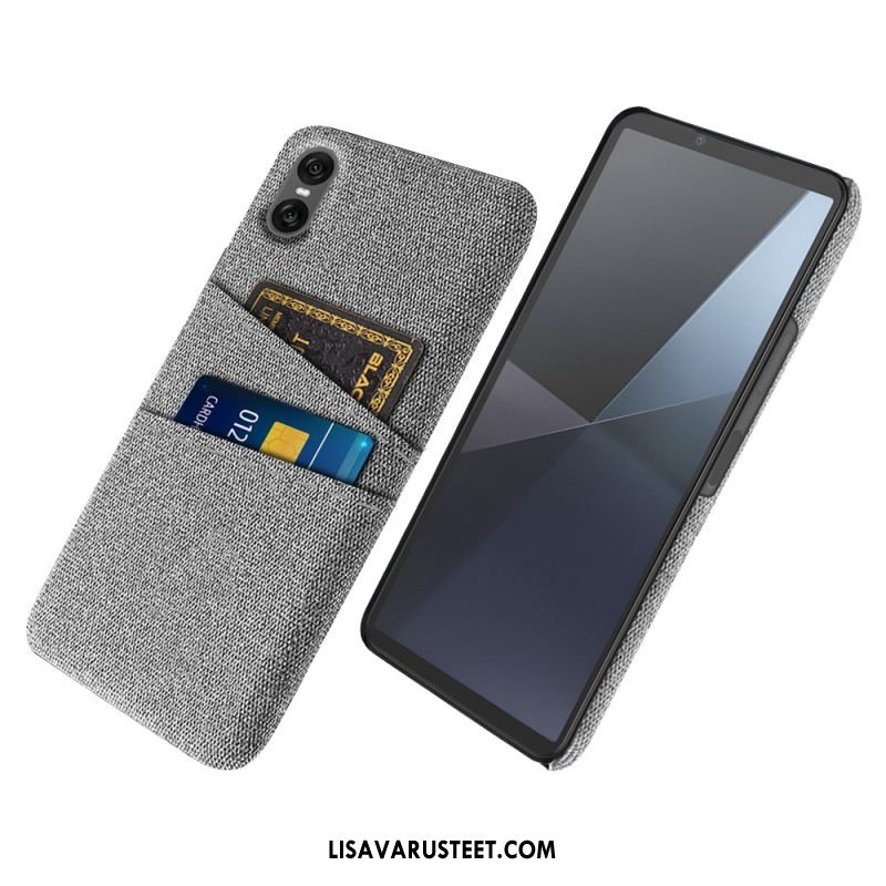 Kuori Sony Xperia 10 Vii Kangasmainen Korttikotelo Suojakuori