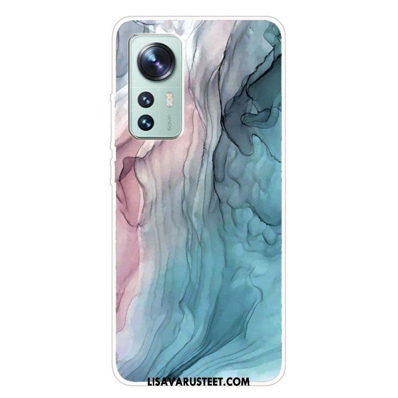 Kuori Xiaomi 12 Pro Silikonimarmorivesiväri