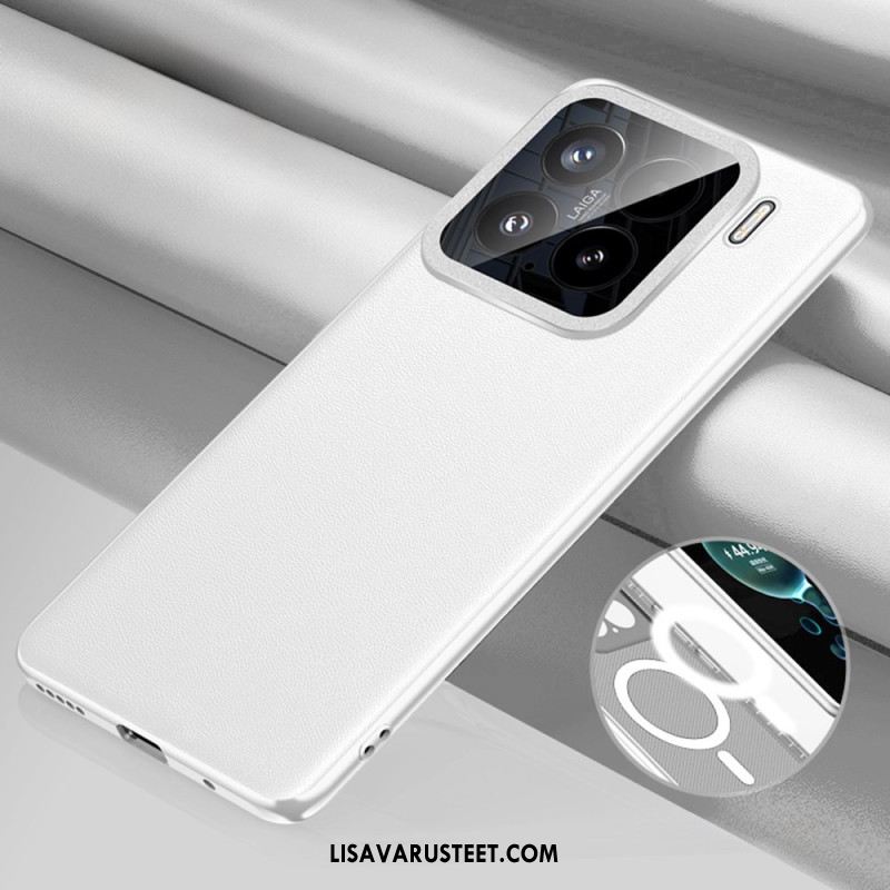 Kuori Xiaomi 15 Magsafe-yhteensopiva Nahkakuvioinen Suojakuori