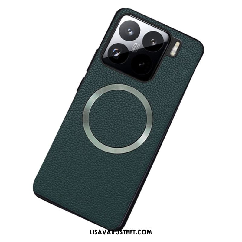 Kuori Xiaomi 15 Magsafe-yhteensopiva Teksturoidtu Tekonahka