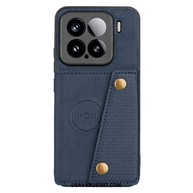 Kuori Xiaomi 15 Nahkamainen Korttikotelo Ja Teline