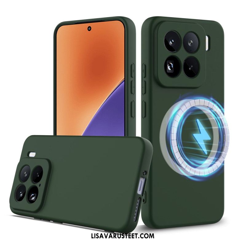 Kuori Xiaomi 15 Pro Magsafe-yhteensopiva Nestesilikoni Hihnalla