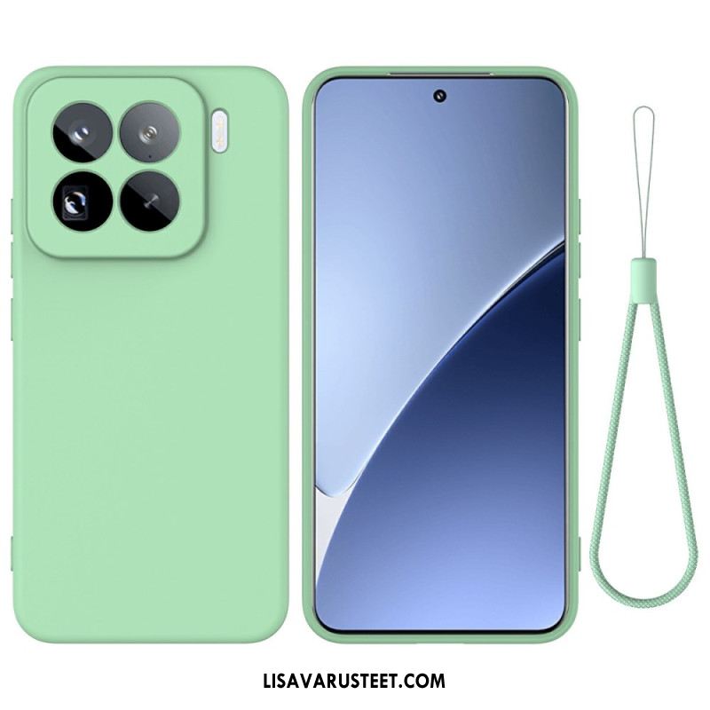 Kuori Xiaomi 15 Pro Nestemäisestä Silikonista Valmistettu Avainnauha