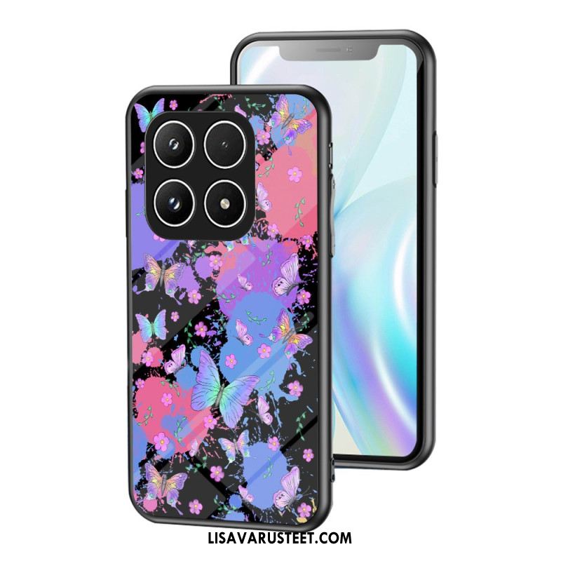 Kuori Xiaomi 17 Karkaistua Lasia Perhoskuvio