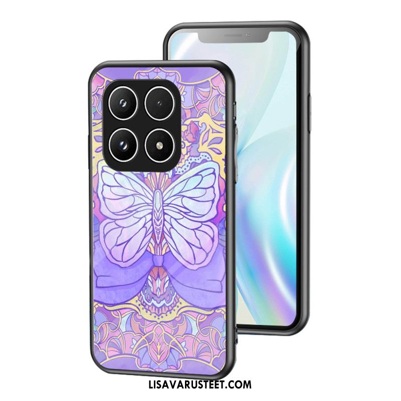 Kuori Xiaomi 17 Karkaistua Lasia Perhoskuvio