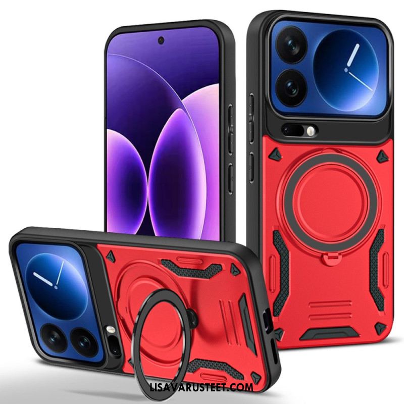 Kuori Xiaomi 17 Pro Magneettinen Suljin Pyörivällä Jalustalla Suojakuori