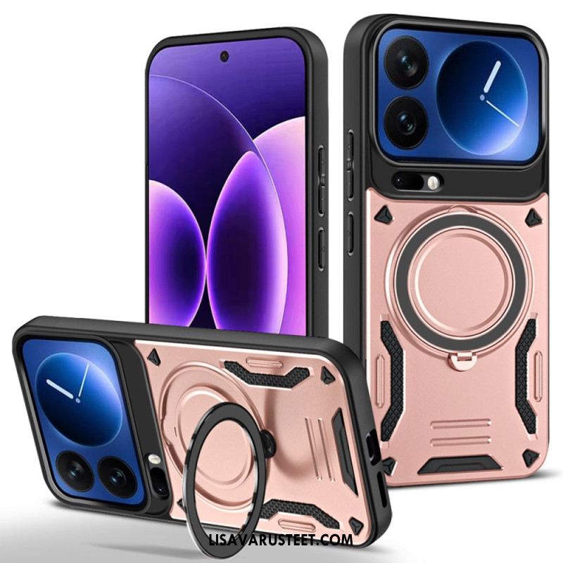 Kuori Xiaomi 17 Pro Magneettinen Suljin Pyörivällä Jalustalla Suojakuori
