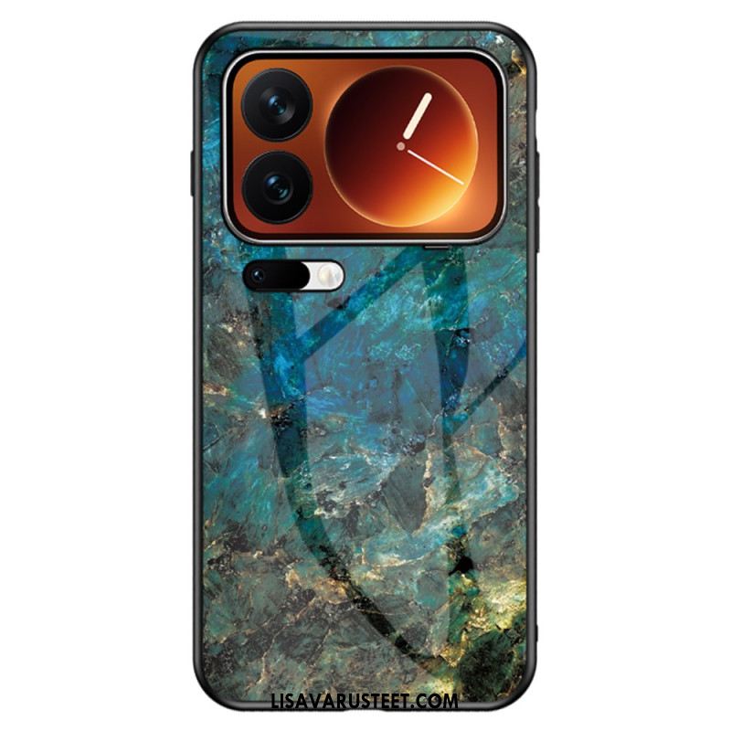 Kuori Xiaomi 17 Pro Max Karkaistua Lasia Marmorikuvio Suojakuori