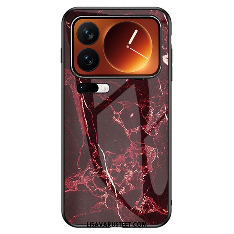 Kuori Xiaomi 17 Pro Max Karkaistua Lasia Marmorikuvio Suojakuori