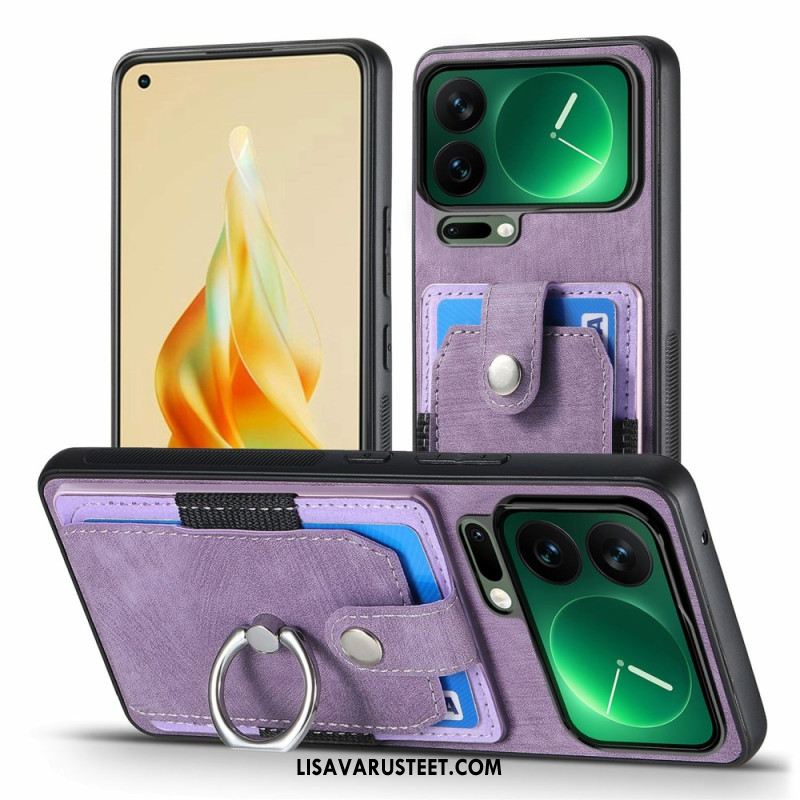 Kuori Xiaomi 17 Pro Max Korttikotelo Ja Sormusteline