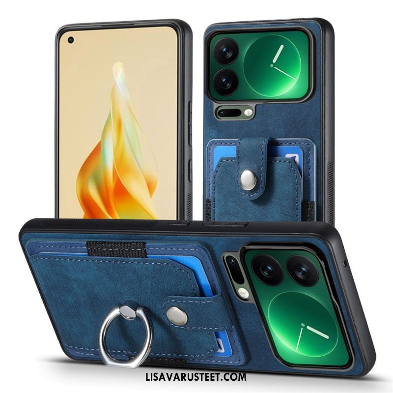 Kuori Xiaomi 17 Pro Max Korttikotelo Ja Sormusteline