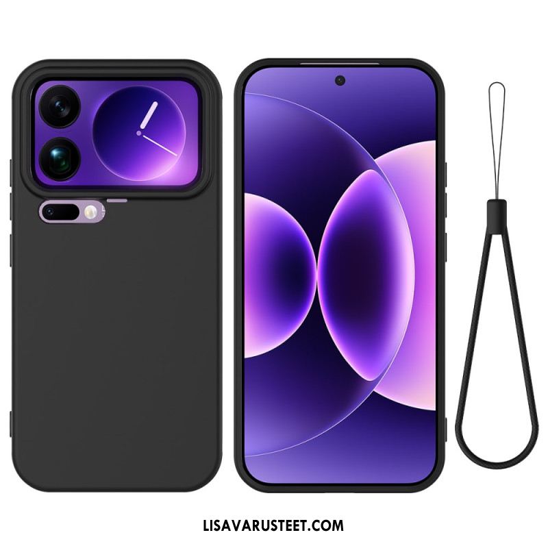 Kuori Xiaomi 17 Pro Max Nestesilikoni Ja Nauha Suojakuori