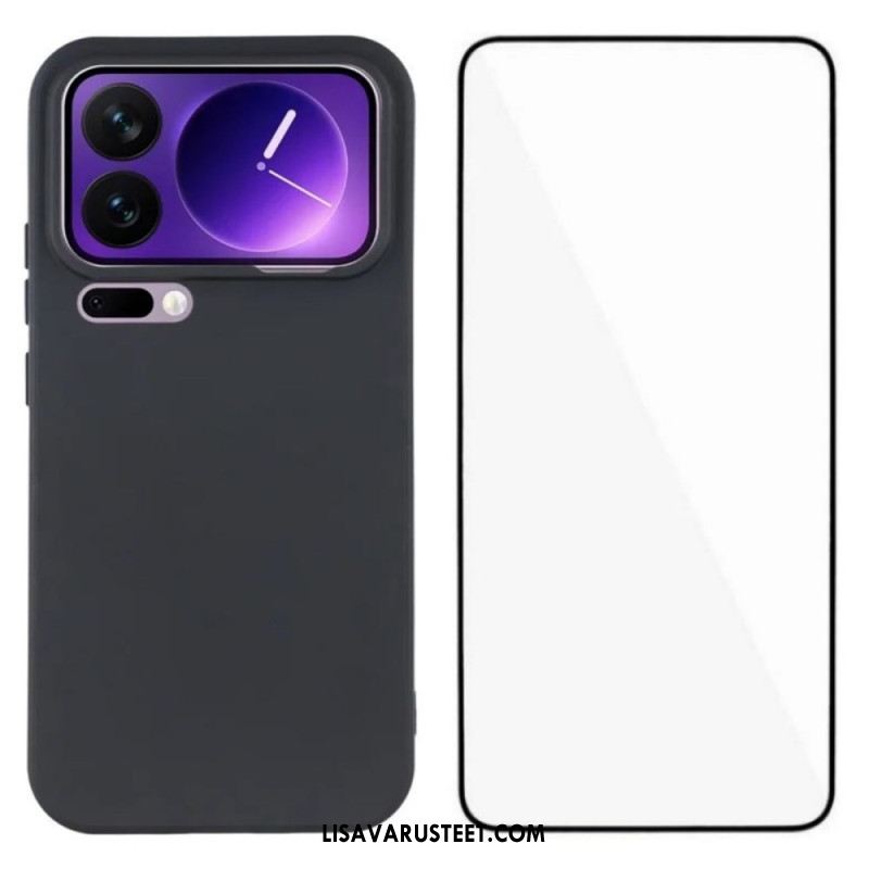 Kuori Xiaomi 17 Pro Max Silikoni Näytönsuojalla