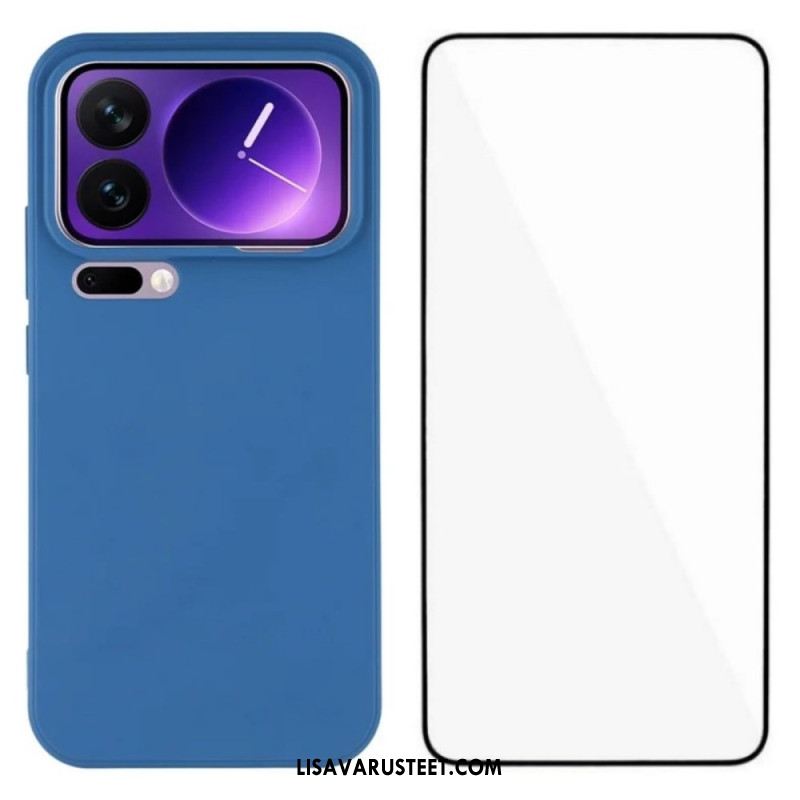 Kuori Xiaomi 17 Pro Max Silikoni Näytönsuojalla