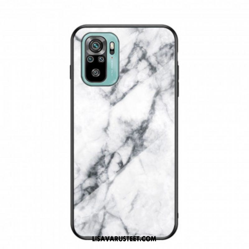 Kuori Xiaomi Redmi Note 10 / 10S Tempered Glass Marble Colors