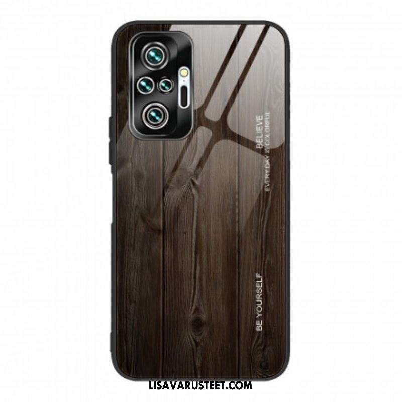 Kuori Xiaomi Redmi Note 10 Pro Wood Design Karkaistu Lasi