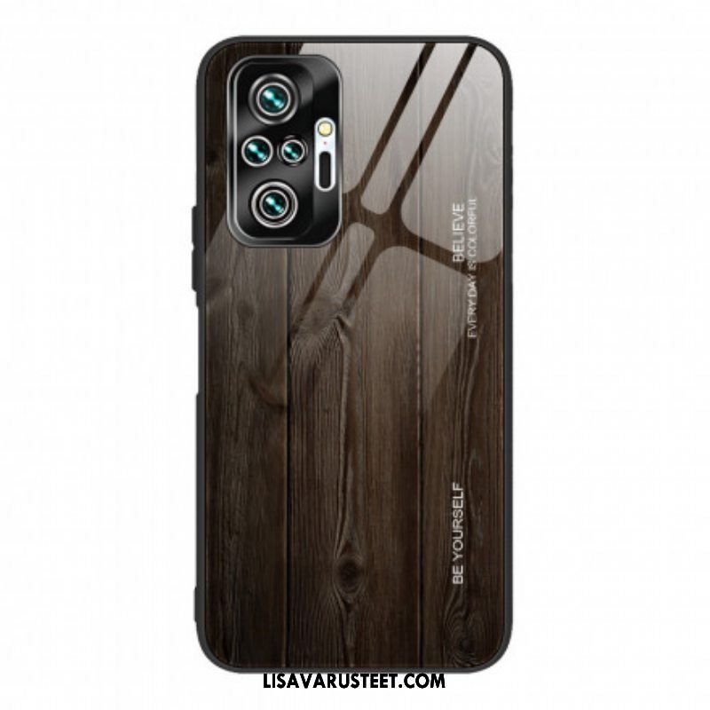 Kuori Xiaomi Redmi Note 10 Pro Wood Design Karkaistu Lasi