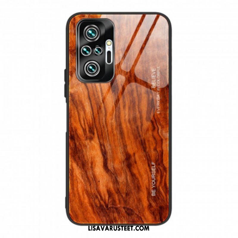 Kuori Xiaomi Redmi Note 10 Pro Wood Design Karkaistu Lasi